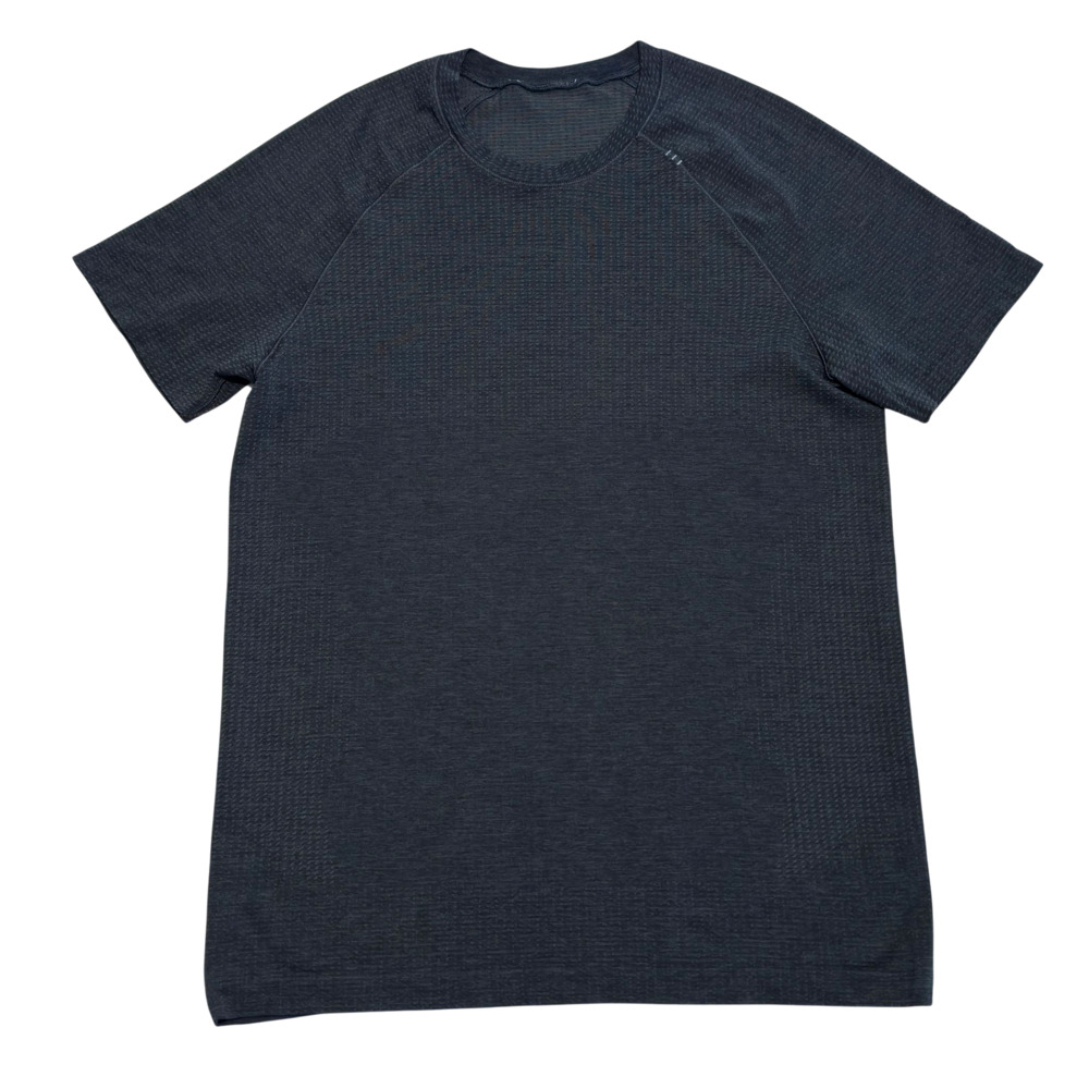 Lululemon Metal Vent Tech Shirt Mens S Crew Short Sleeve Layer Charcoal Training